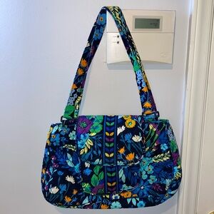 Women's Vera Bradley Midnight Blues Floral Quilted Bag Retired 2016?, preowned